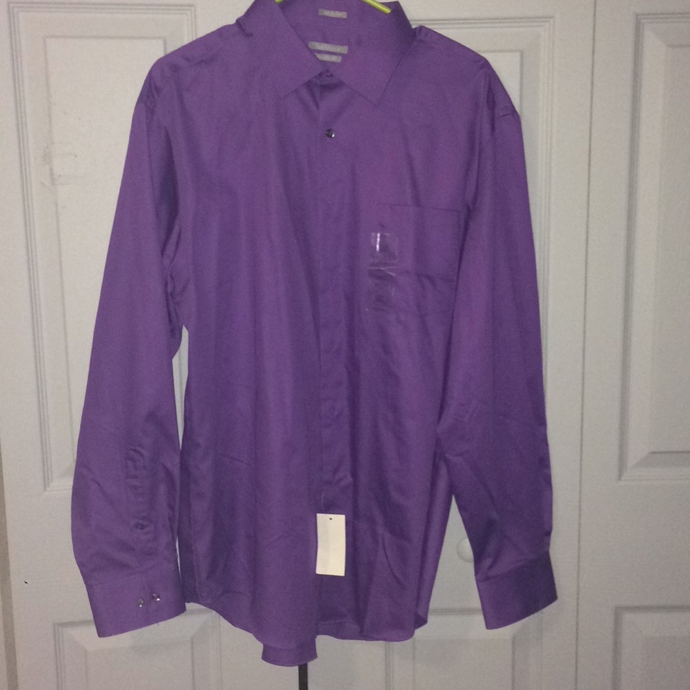 Van Heusen athletic fit lux sateen - purple